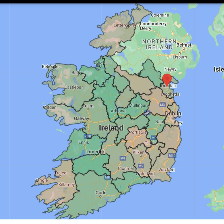 House Price Ireland interactive map preview